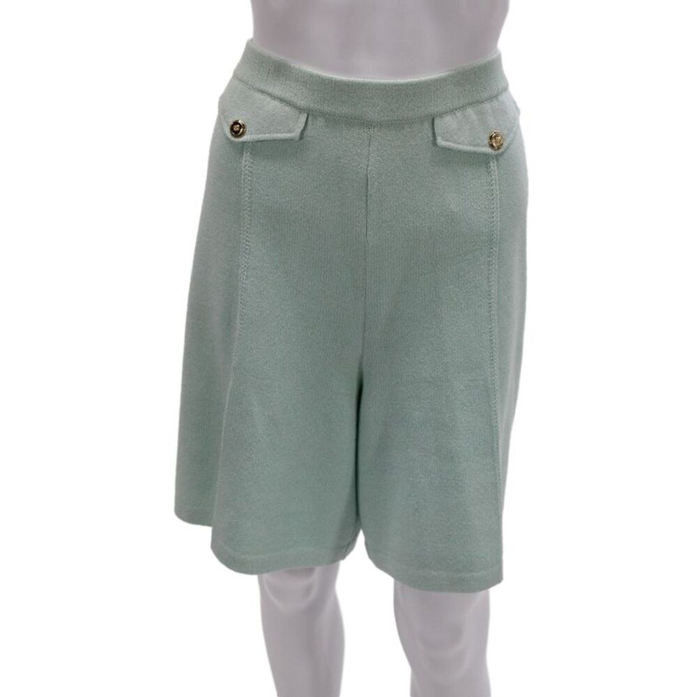 St. John Collection By Marie Gray Unisex Knit Green Shorts Size 12